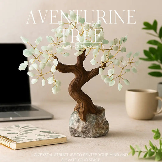 Rough Aventurine Tree 30cm – Natural Harmony and Positive Energy Sylvia Crystals Sp. z o.o.