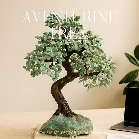 Rough Aventurine Tree 65cm – Natural Harmony and Positive Energy Sylvia Crystals Sp. z o.o.