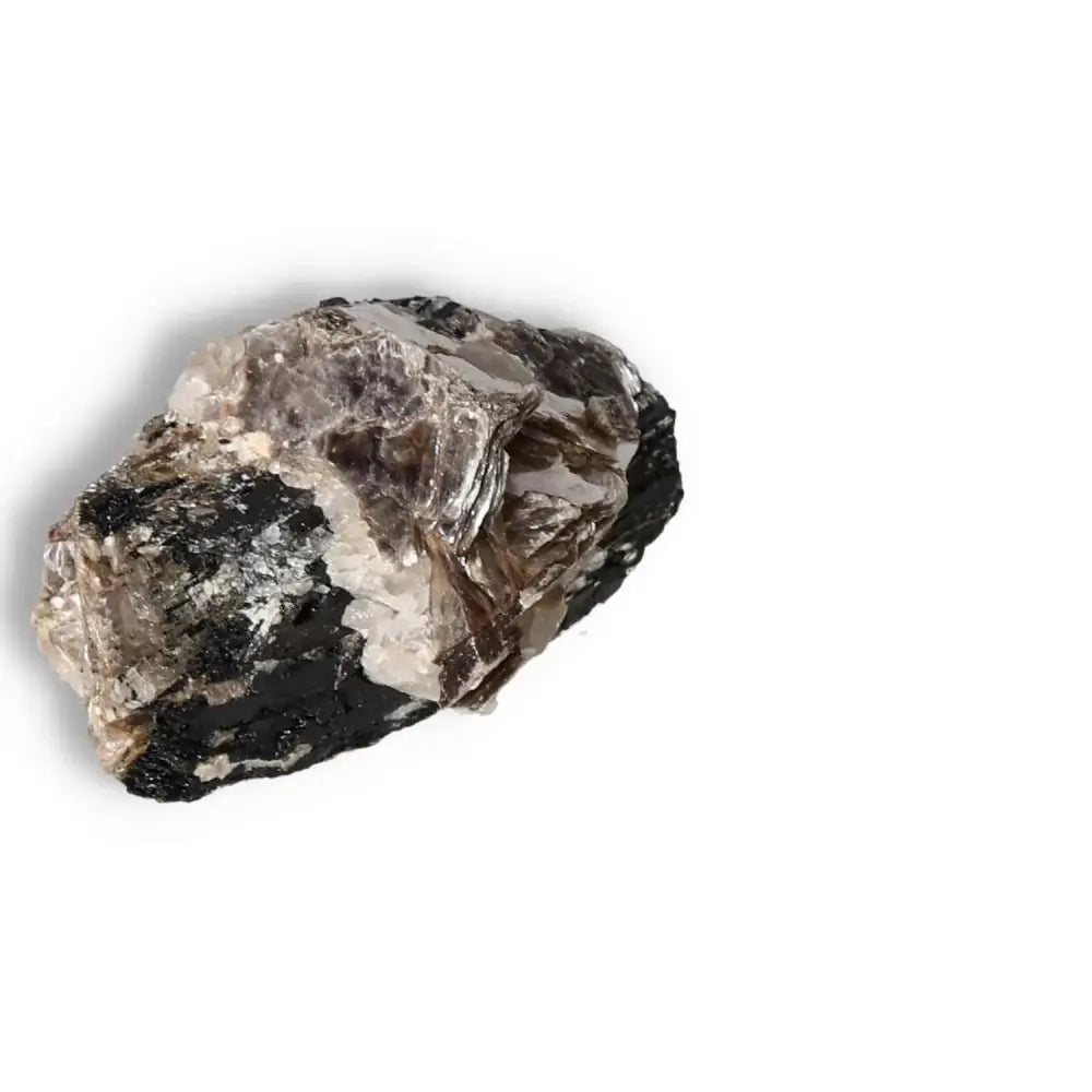 Rough Black Tourmaline Druze M crystal from Sylvia Crystals, known for neutralizing negative energy and enhancing spiritual wellness.