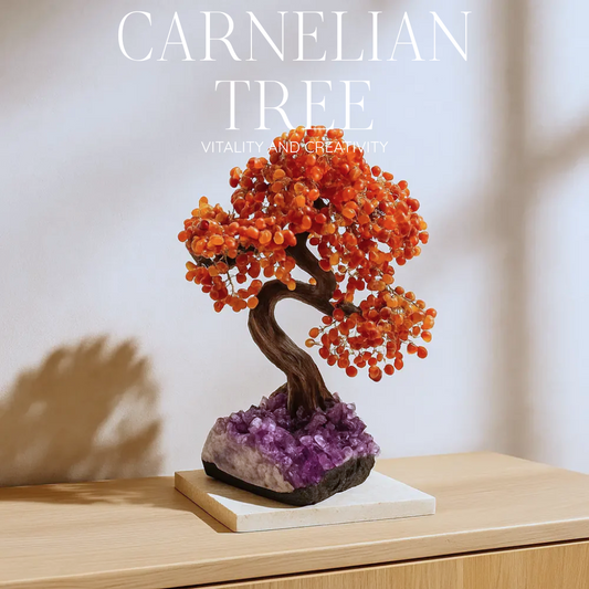 Tumbled Carnelian Tree 65cm