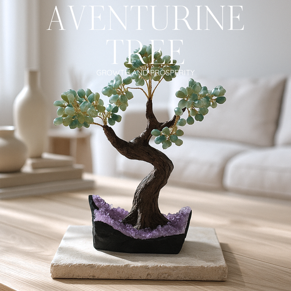 Getrommelter Aventurin-Baum 40 cm – Sanfte Harmonie und positive Energie
