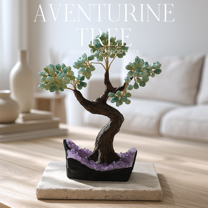 Getrommelter Aventurin-Baum 40 cm – Sanfte Harmonie und positive Energie