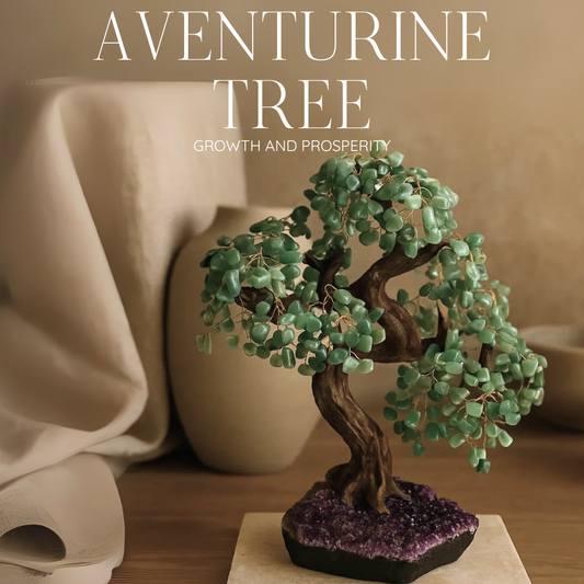 Getrommelter Aventurin-Baum 55 cm – Sanfte Harmonie und positive Energie