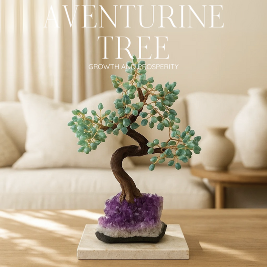 Getrommelter Aventurin-Baum 45 cm – Sanfte Harmonie und positive Energie