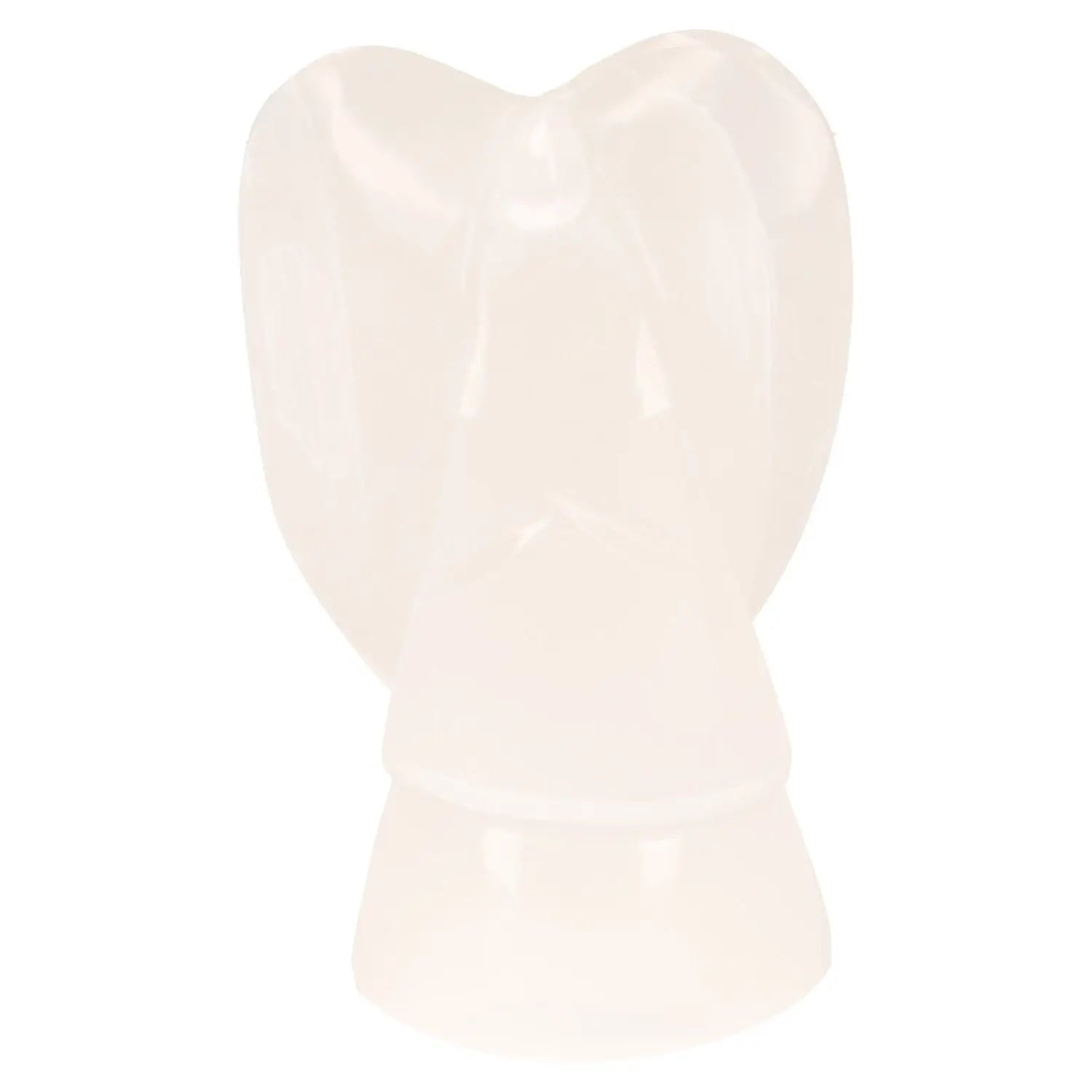 Selenite Angel 20cm by Sylvia Crystals for spiritual growth and mindful living, showcasing purity and power, ethically sourced.