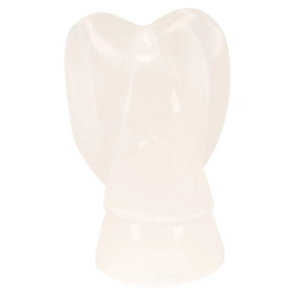 Selenite Angel 20cm by Sylvia Crystals for spiritual growth and mindful living, showcasing purity and power, ethically sourced.