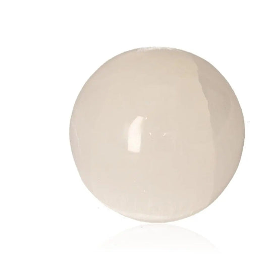 Selenite sphere 6cm by Sylvia Crystals for spiritual growth and mindful living