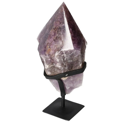 Seven Point Polished Amethyst by Sylvia Crystals, a premium decor piece symbolizing tranquility and strength.