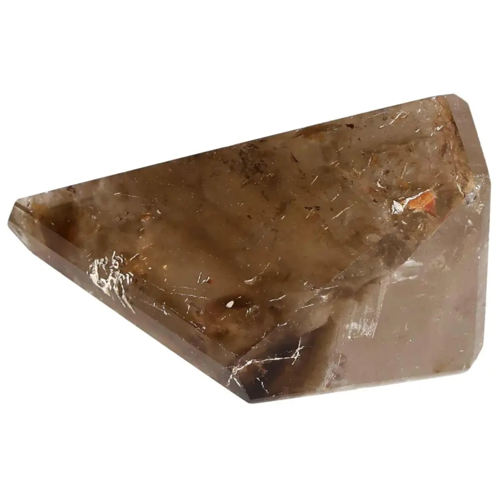 Smoky Quartz Obelisk for grounding and clarity in decision-making, ideal for businessmen and leaders to enhance practical thinking.