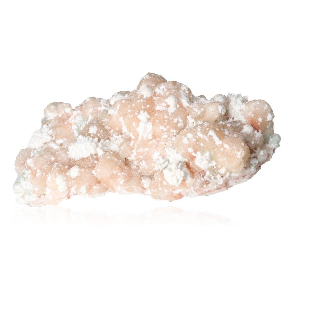 Natural pink stilbite crystal cluster for serenity and inspiration from Sylvia Crystals.