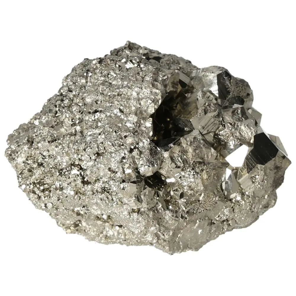 Superior quality pyrite cluster showcasing natural cubic formations and metallic luster.