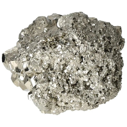 Superior quality pyrite cluster showcasing natural cubic formations and metallic luster, perfect for collectors and crystal enthusiasts.