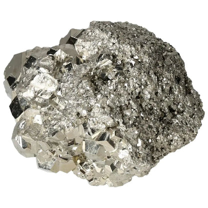 Superior quality pyrite cluster showcasing metallic luster and geometric formations, sourced from premium deposits.