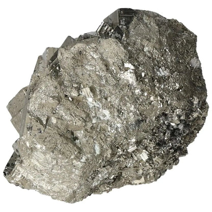 Superior quality pyrite cluster with metallic luster and natural cubic formations, perfect for geological and decorative displays.