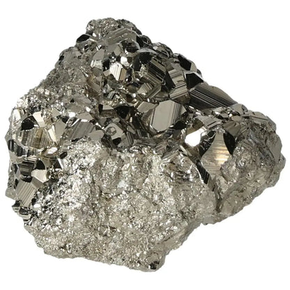 Superior quality pyrite cluster showcasing geometric formations and metallic luster, sourced from premium deposits.