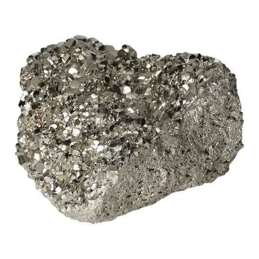 Superior quality pyrite cluster showcasing geometric brilliance with metallic luster.