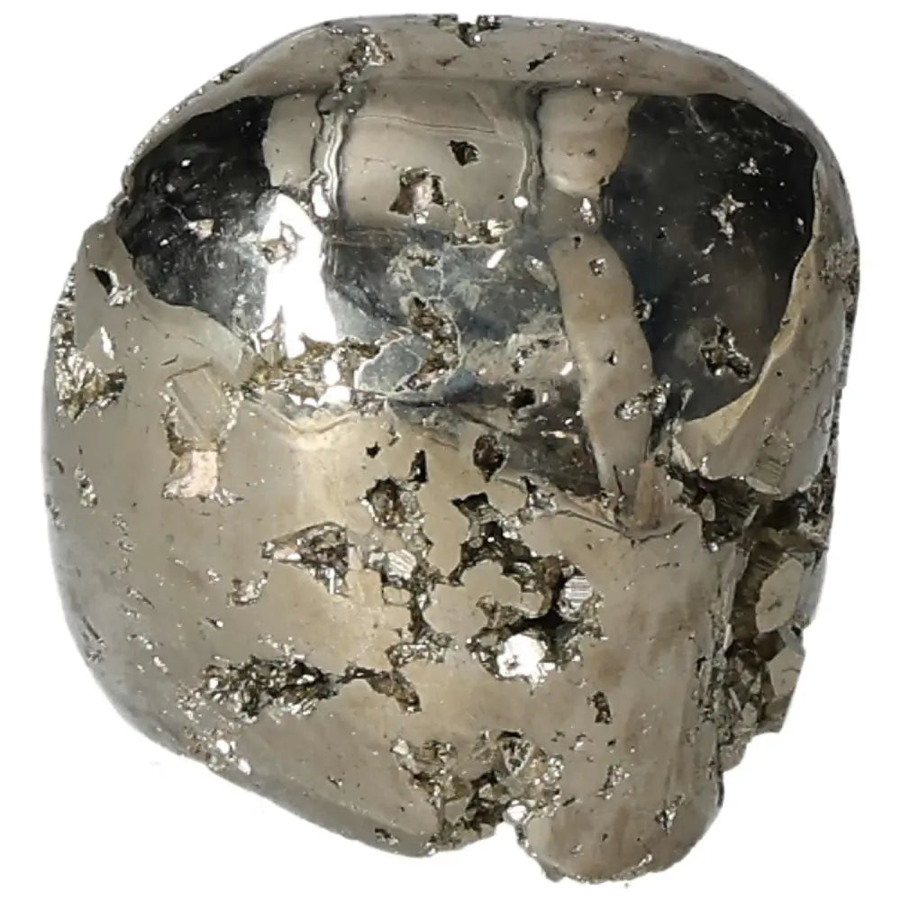 Superior quality pyrite cluster with metallic luster and geometric formations