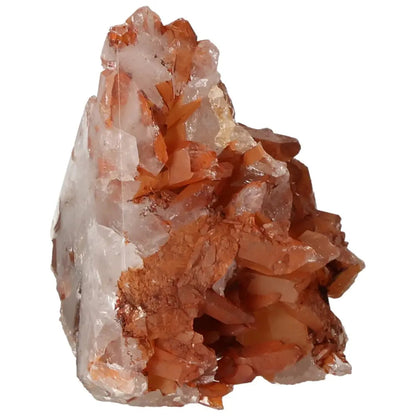 Vibrant Top Polished Point Quartz Tangerine gemstone from Sylvia Crystals, showcasing energizing tangerine hues and exquisite craftsmanship.