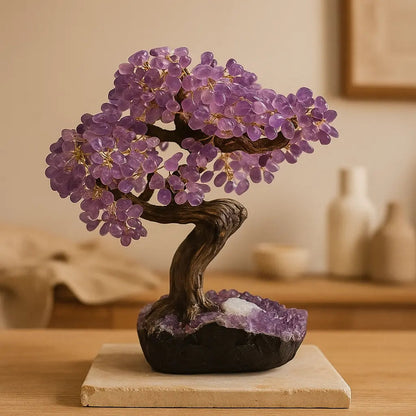 Tumbled Amethyst Tree 55cm – Polished Serenity and Spiritual Energy Sylvia Crystals Sp. z o.o.