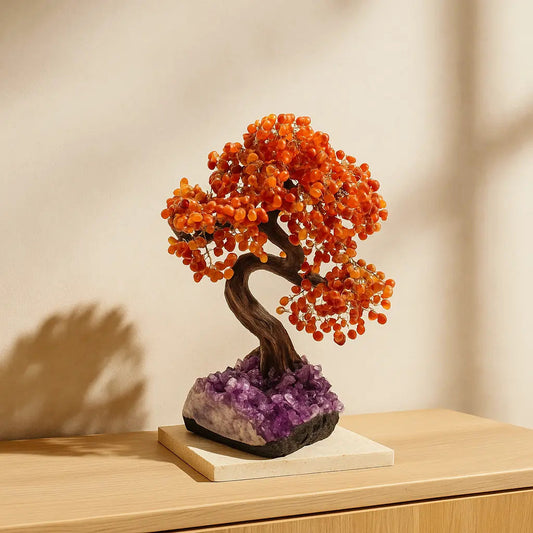 Tumbled Carnelian Tree 65cm – Vibrant Energy and Polished Elegance Sylvia Crystals Sp. z o.o.
