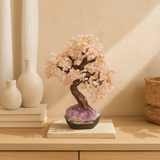 Tumbled Quartz Tree 55cm – Polished Clarity and Natural Beauty Sylvia Crystals Sp. z o.o.