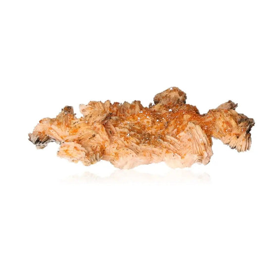 Vanadinite Baryte Druze with vibrant red-orange hues, ideal for collectors and creatives seeking focus and energy.
