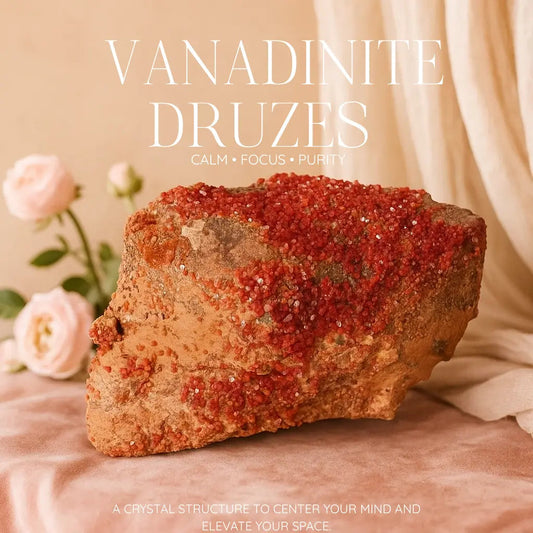 Vanadinite druzes Sylvia Crystals Sp. z o.o.