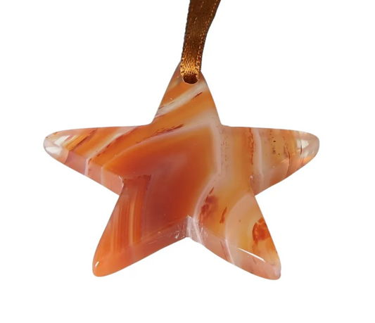 Polished Agate Star Brown S