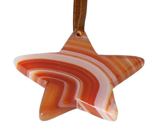 Polished Agate Star Brown M
