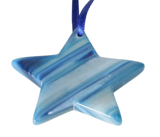 Polished Agate Star Blue M