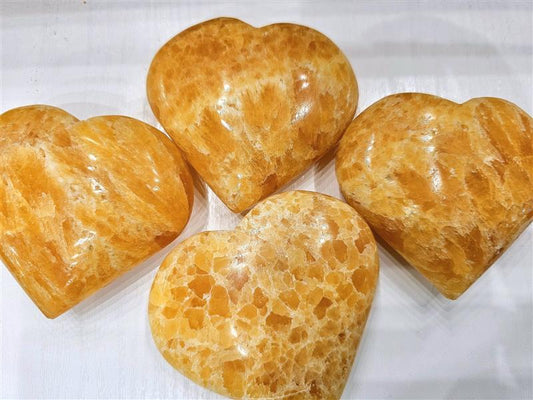 Orange Calcite Heart L 1 kg