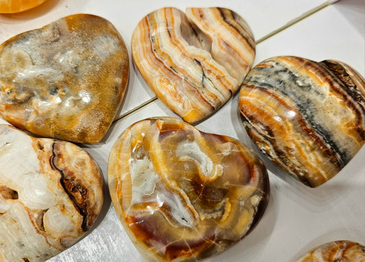 Corazón de Aragonita Marrón L 1 kg