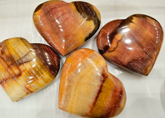 Peach Calcite Heart M 1 kg