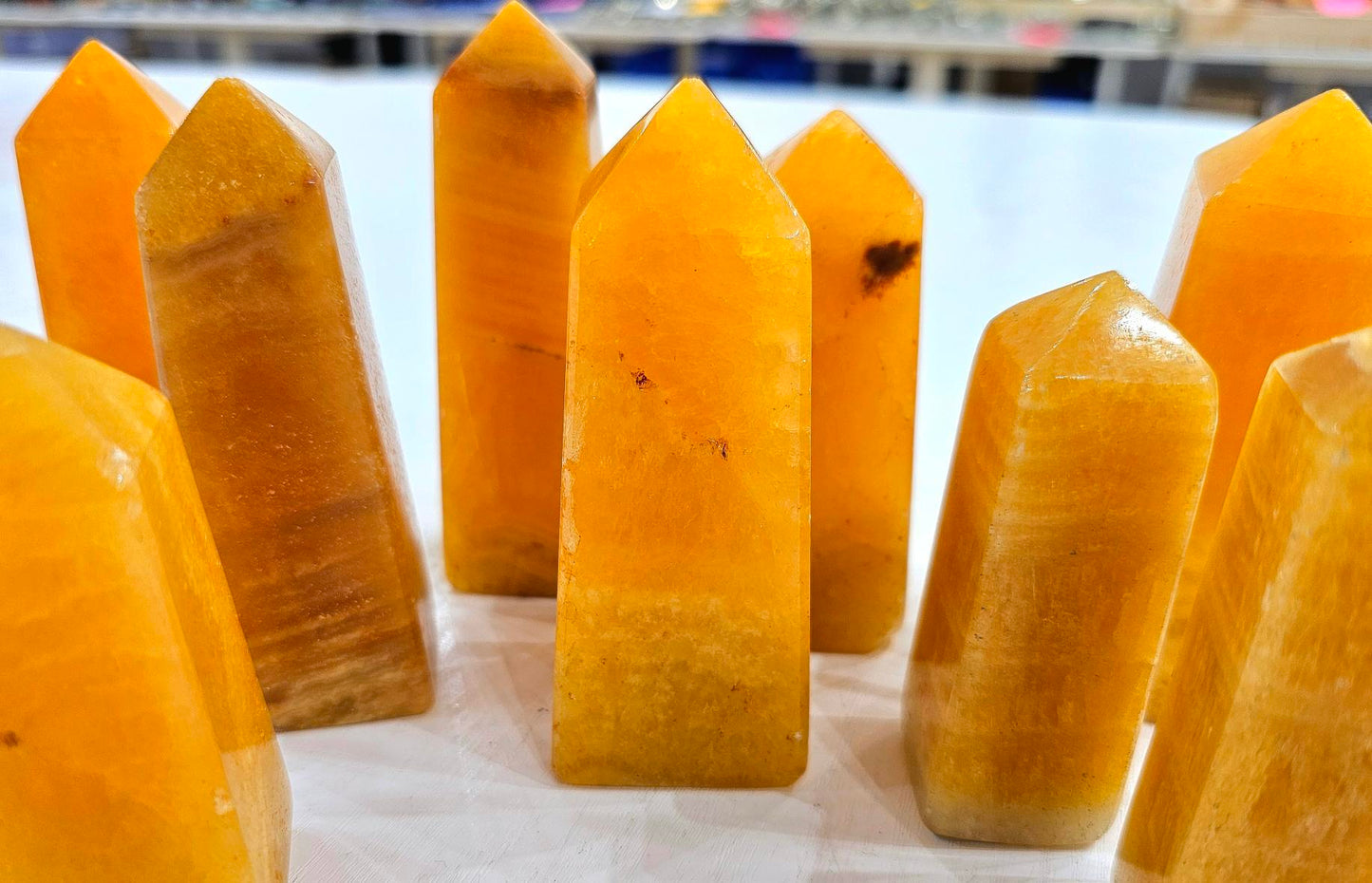 Orange Calcite Tower 1 kg