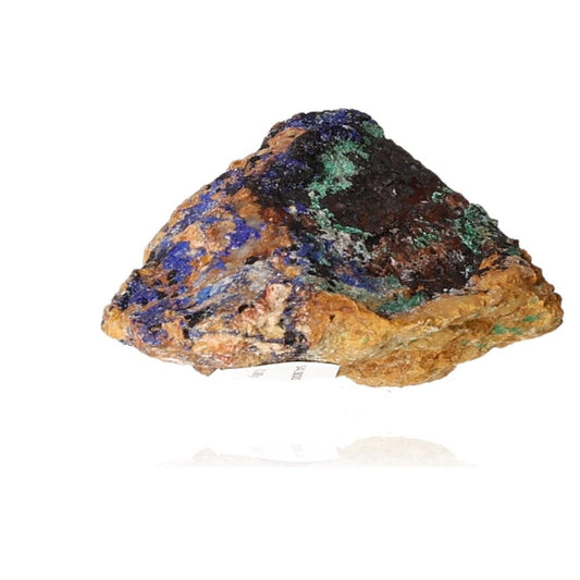 Azurite with Malachite mineral showcasing vivid blue and green patterns, ideal for collectors and personal growth seekers.