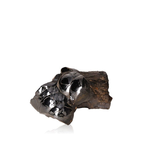 Polished botryoidal hematite crystal cluster with metallic luster for energy grounding and emotional balance.