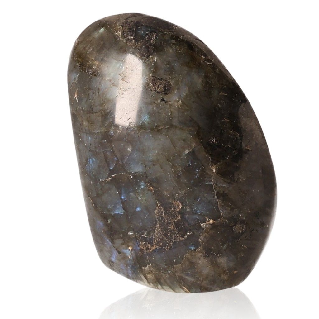 Polished Cut Base Labradorite by Sylvia Crystals showcasing natural beauty and energy with colorful flashes