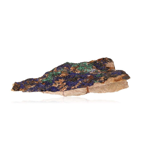 Raw Azurite with Malachite showcasing deep blue hues and green patterns, ideal for collectors and spiritual growth.