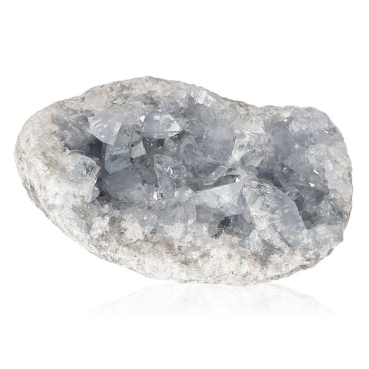 Celestite crystal stone with calming blue hues for serenity and spiritual connection