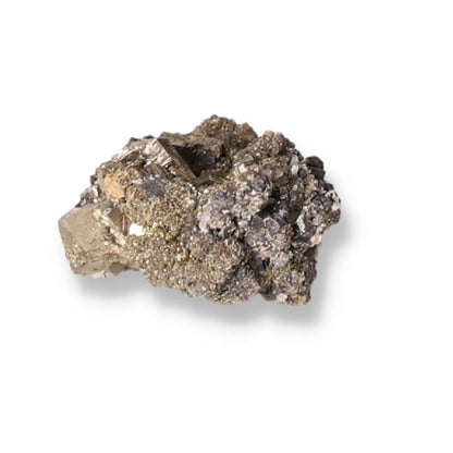 Chalcopyrite and Galena healing crystal for stress relief and positive thinking.