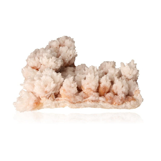 Cave Calcite Stalactite Cluster with intricate textures representing natural growth and energy.