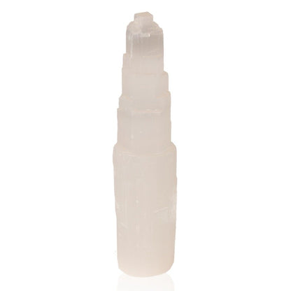 Selenite tower 20cm by Sylvia Crystals for mindfulness and spiritual growth