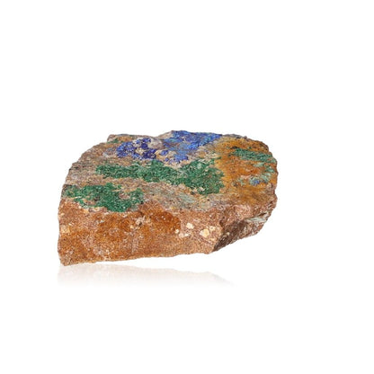 Azurite with Malachite stone showcasing deep blue and green hues, perfect for mental clarity and personal growth.