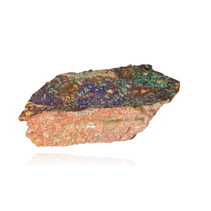 Azurite with malachite stone displaying deep blue and green hues, ideal for collectors and spiritual growth seekers.