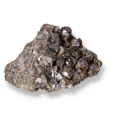 Galena with Chalcopyrite mineral stone for spiritual grounding and transformation in esoteric practices.