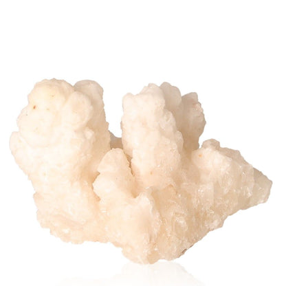 Cave Calcite Stalactite Cluster showcasing natural growth and energy with intricate shapes and layered textures.