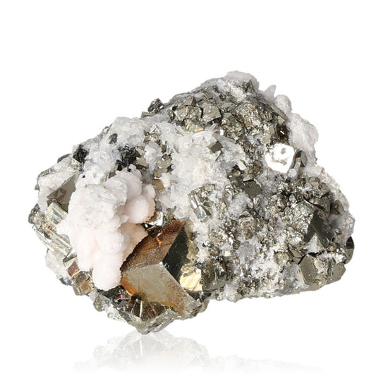 Pyrite druzy crystal cluster promoting independence and inspiring new ideas.