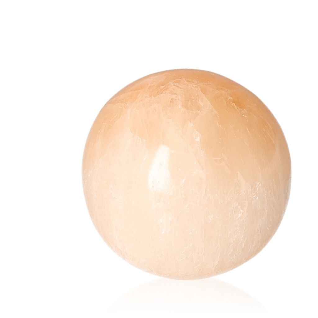 Selenite sphere 6cm by Sylvia Crystals for mindfulness and spiritual growth, premium-quality and ethically sourced.