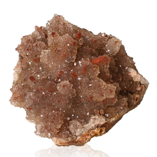 Amethyst druze crystal cluster for stress relief and energy boost, enhancing concentration and emotional stability.