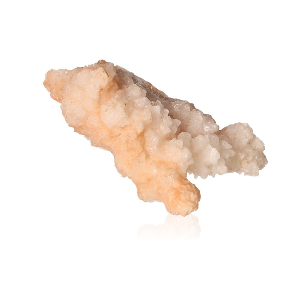 Natural cave calcite stalactite cluster with intricate shapes and textured layers, showcasing geological beauty and mineral growth.